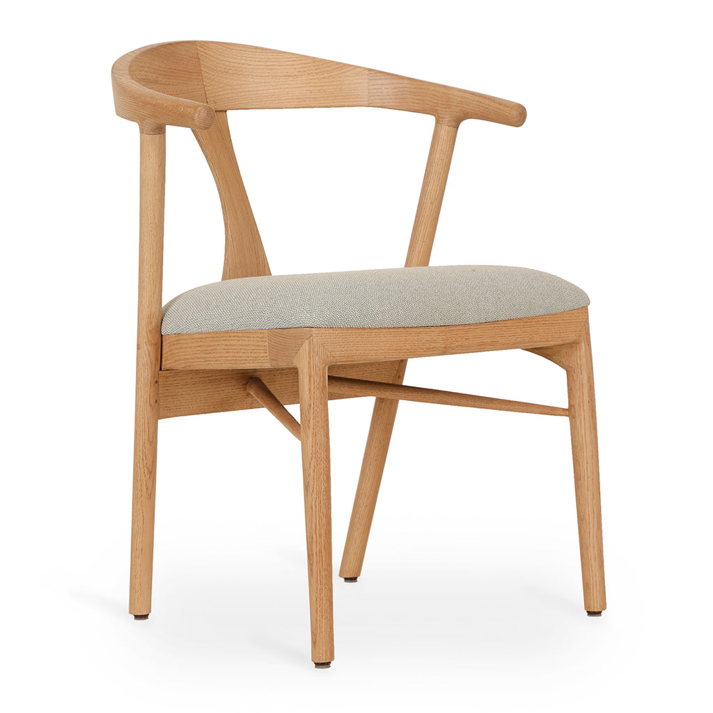 Ploot - Ash/Oak/Beech Dining Chair, Upholstered Seat | Alankaram