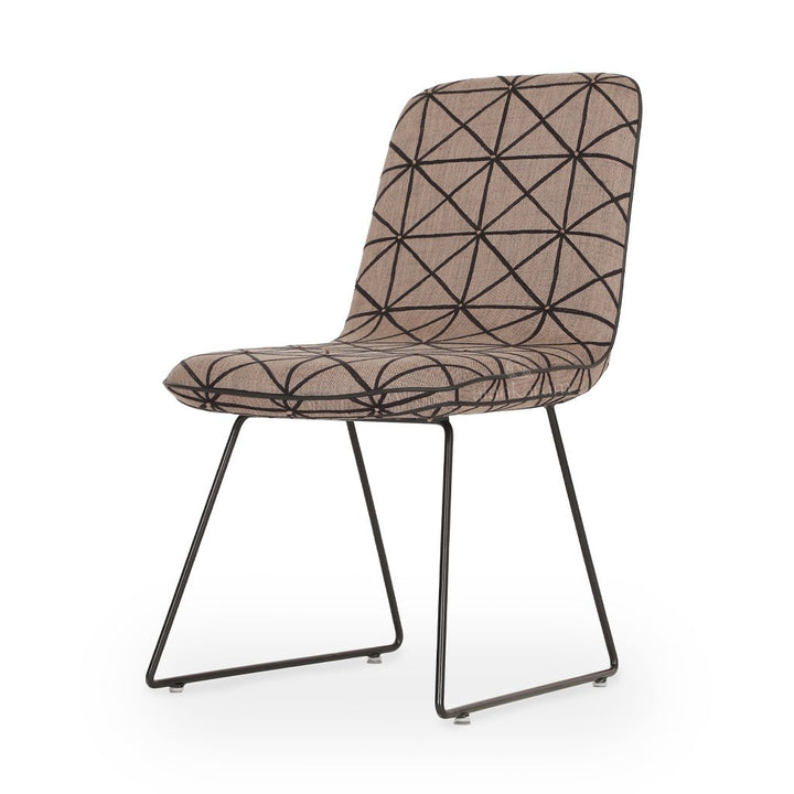 Poro - Metal Chair with Upholstered