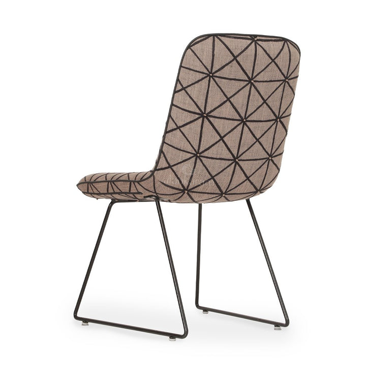 Poro - Metal Chair with Upholstered