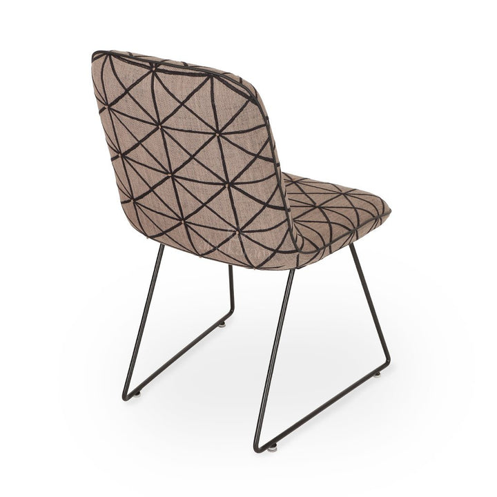 Poro - Metal Chair with Upholstered