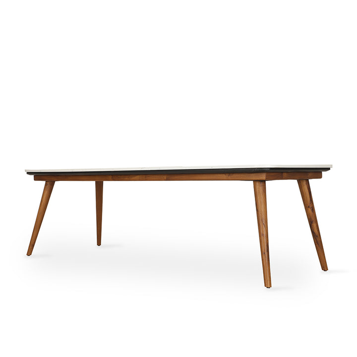Ambu - Teakwood Dining Table with Stone top