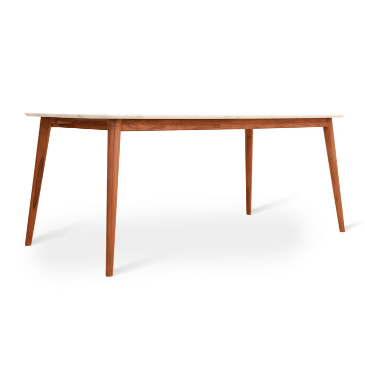 Ambu - Teakwood Dining Table with Stone Top