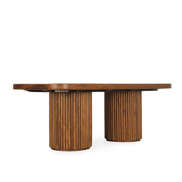 Otutu Teakwood Dining Table with Quartz Top