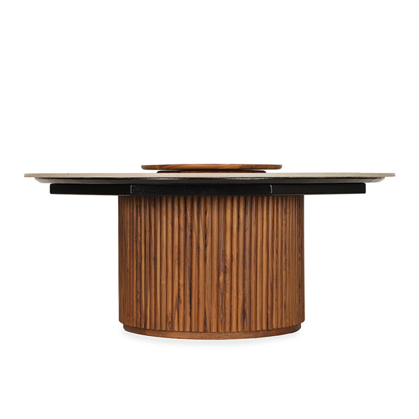 Otutu Teakwood Dining Table with Quartz Top