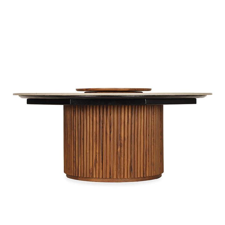 Otutu Teakwood Dining Table with Quartz Top