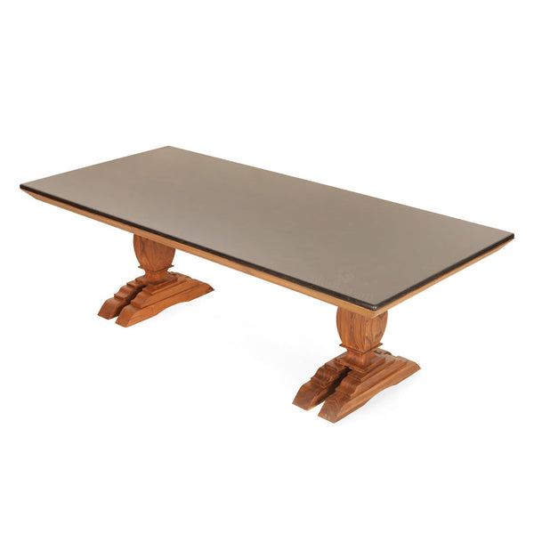 Prthu - Teak Dining Table with Quartz Top