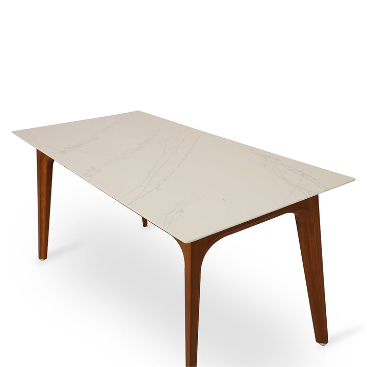 Uvala - Teakwood Dining Table with Stone Top