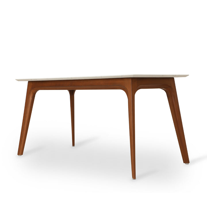 Uvala - Teakwood Dining Table with Stone Top