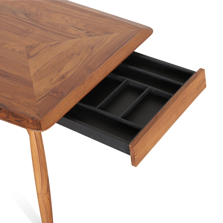 Vibhu - Teakwood Dining Table With Drawers