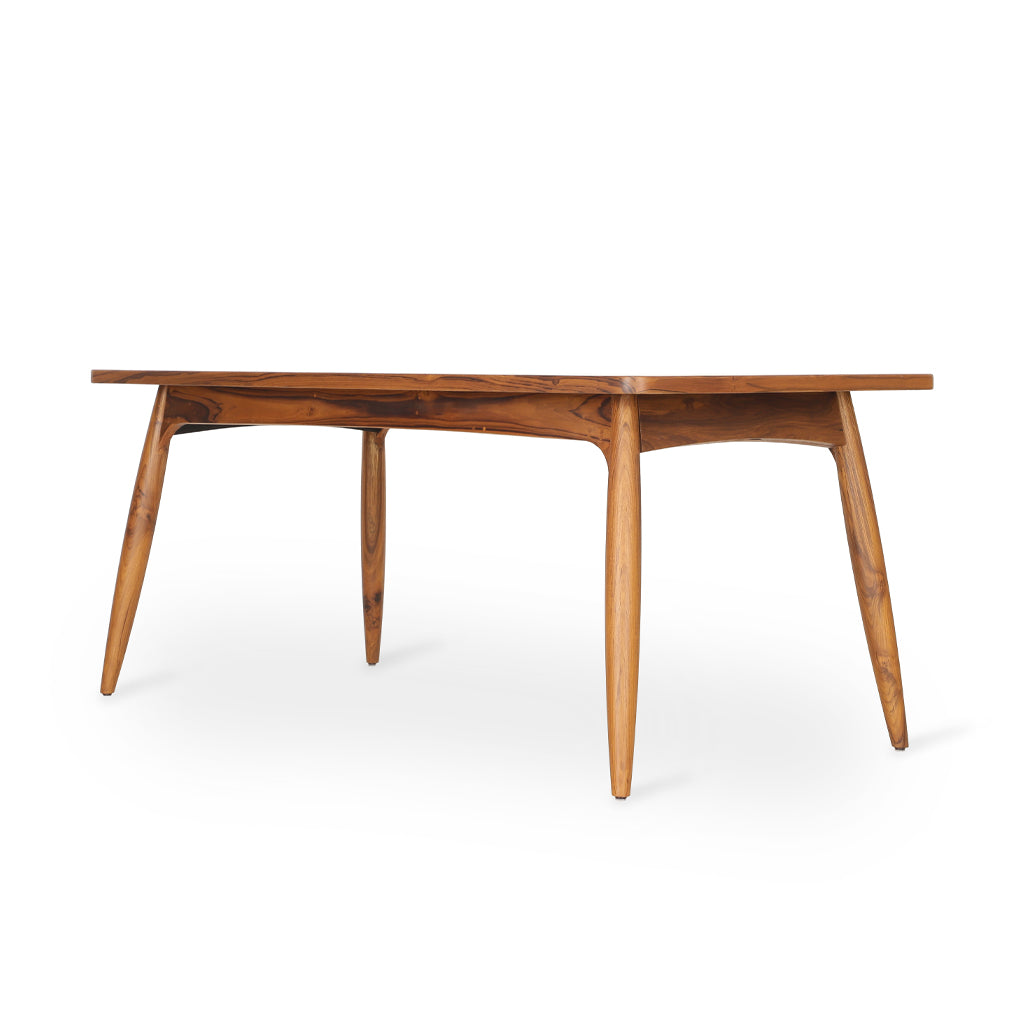Vibhu - Teakwood Dining Table without drawers | Alankaram