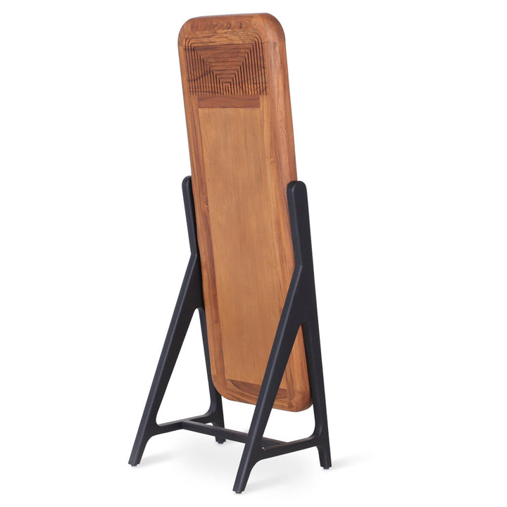 Ayakta Teakwood Dresser with Rectangle Shape Mirror