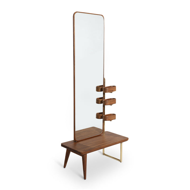 Elegant Lemari Dressing Table with Large Mirror