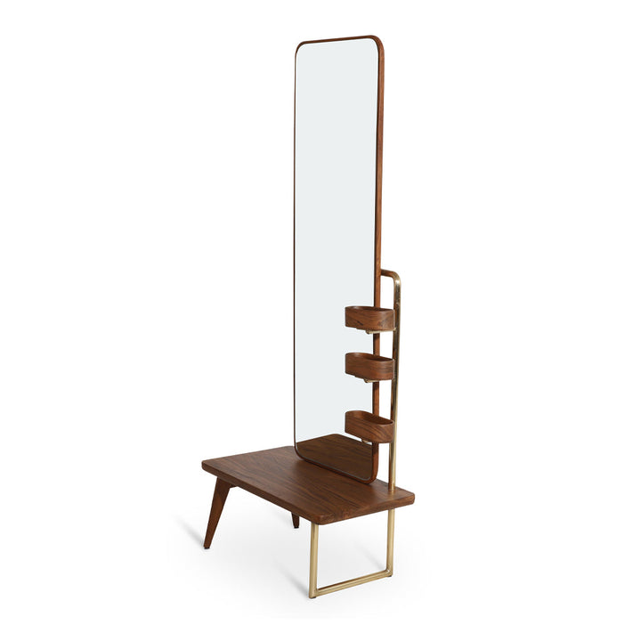 Elegant Lemari Dressing Table with Large Mirror