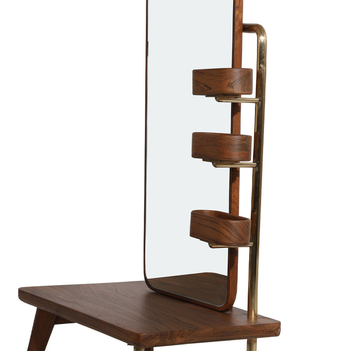 Elegant Lemari Dressing Table with Large Mirror