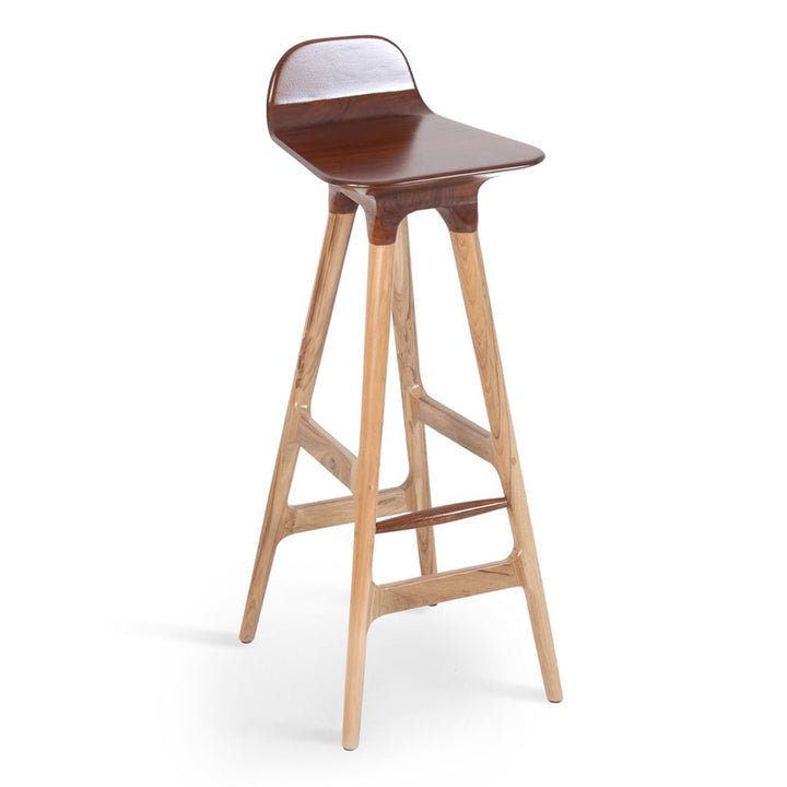 Inalt - High / Bar Chair with Walnut Stain | Alankaram
