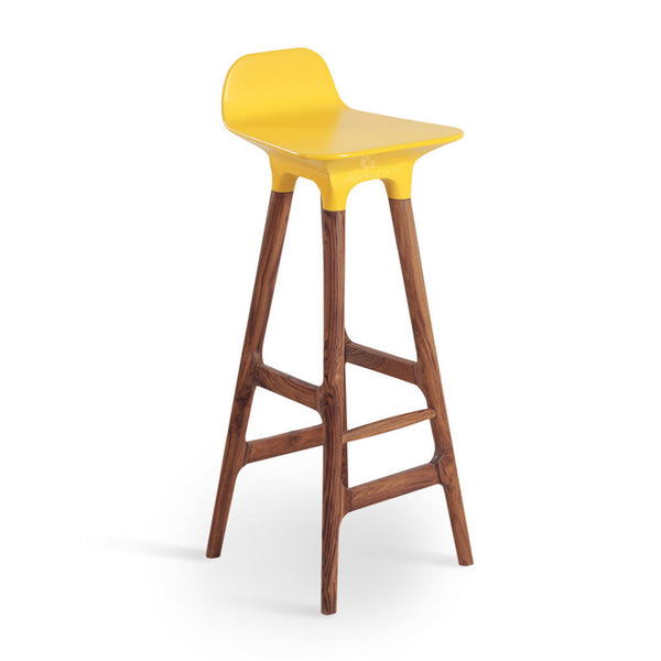 Inalt - High / Bar Chair with Yellow PU