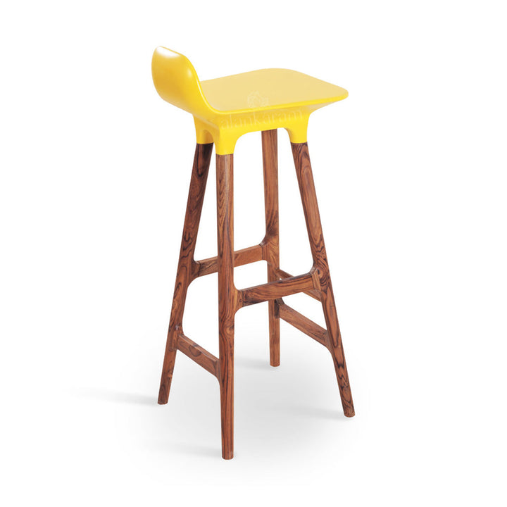 Inalt - High / Bar Chair with Yellow PU