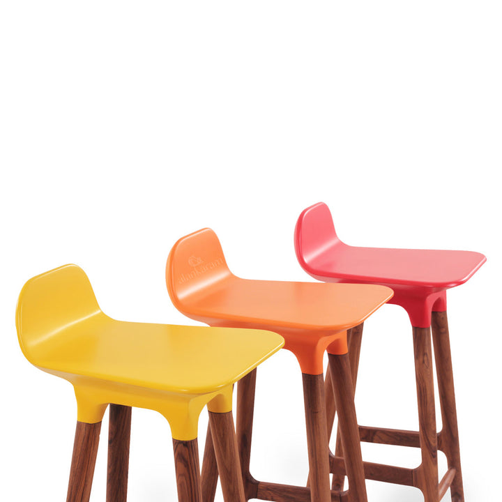 Inalt - High / Bar Chair with Yellow PU