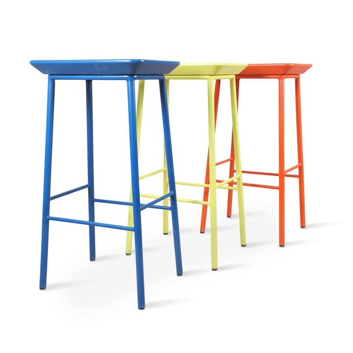 Pluma Metal (SOLID PU) High / Bar Stool