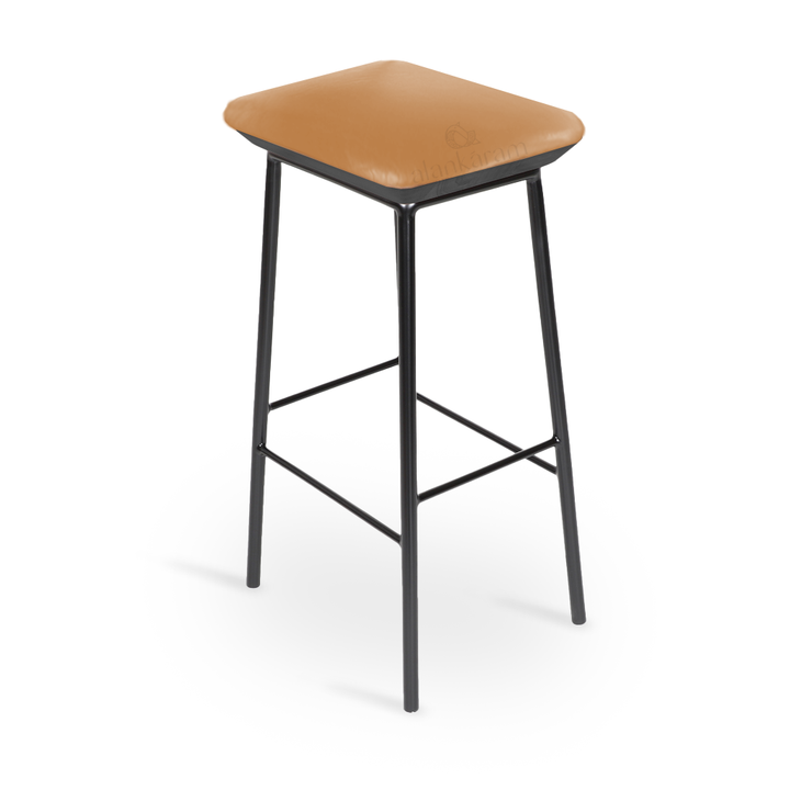 Pluma Tan Leatherette High / Bar Stool