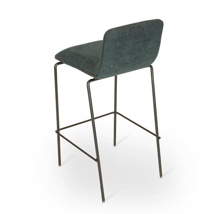 Sering - Metal High / Bar Green Fabric Chair