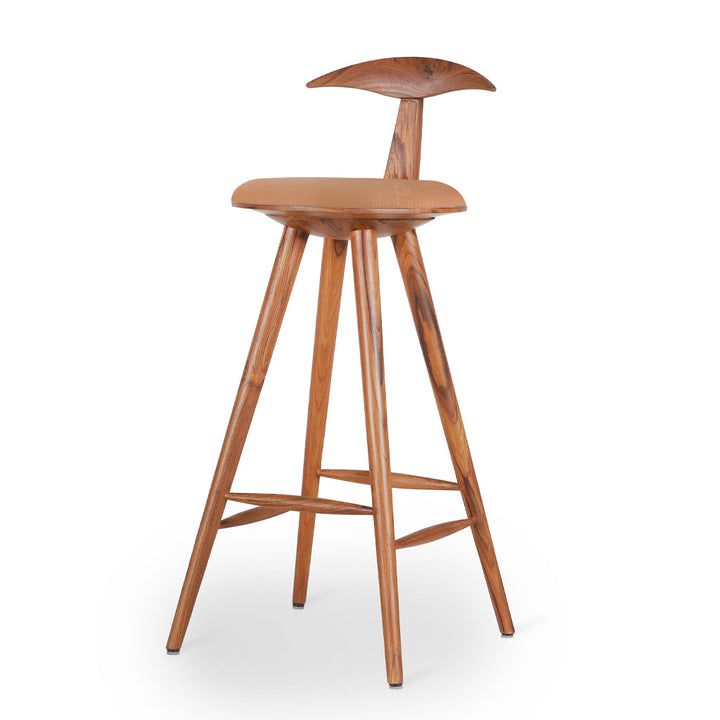 Udita - Teakwood Tan Leatherette High Chair