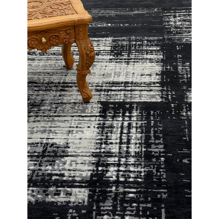 Arizona Black Hand-knotted Rug