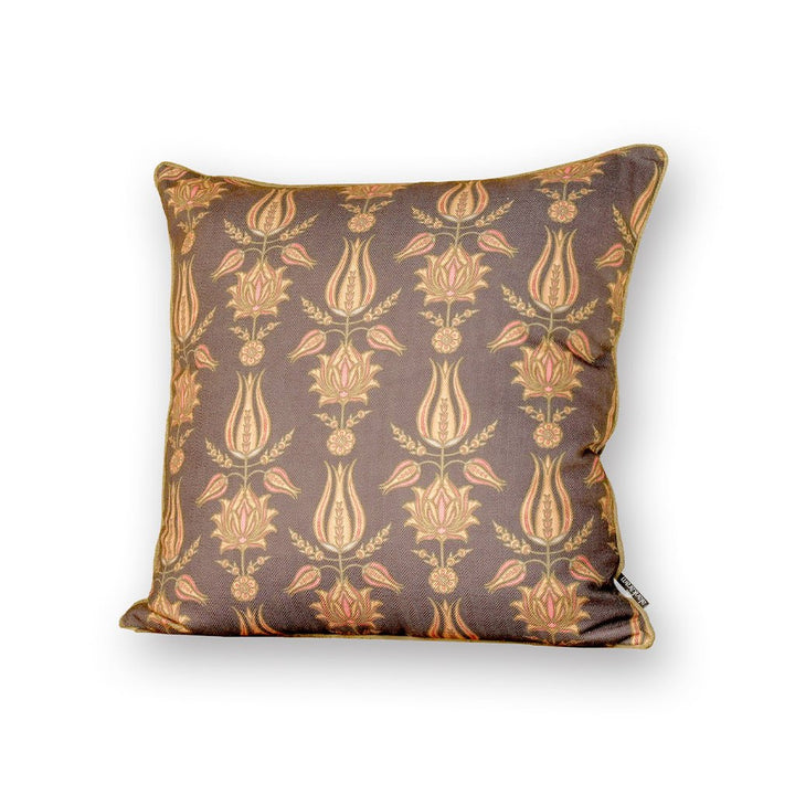 Cushion - Brown Printed Fabric
