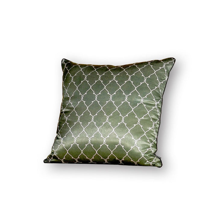 Cushion - Green Printed Fabric