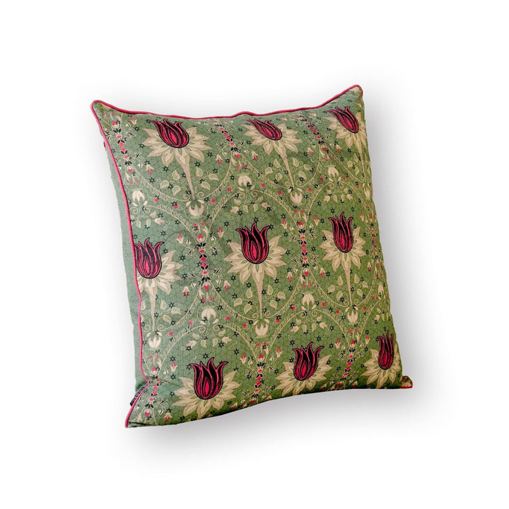 Cushion - Elton Green Printed Fabric