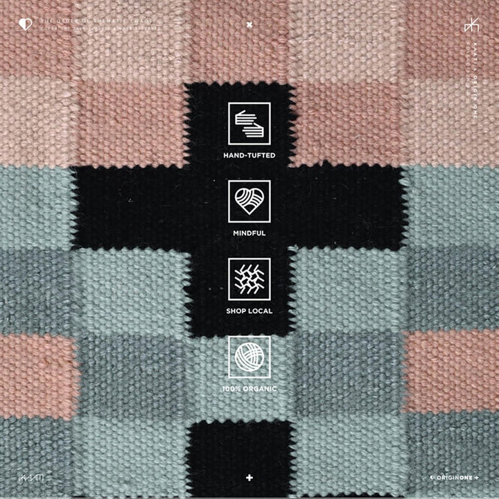 Pixel One Hand-woven Dhurrie