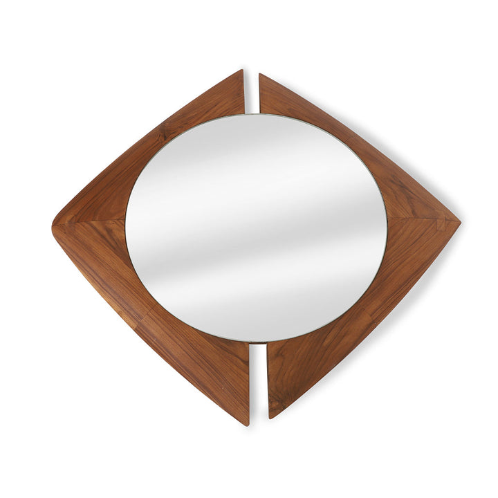 Reflejo Square Teakwood Mirror