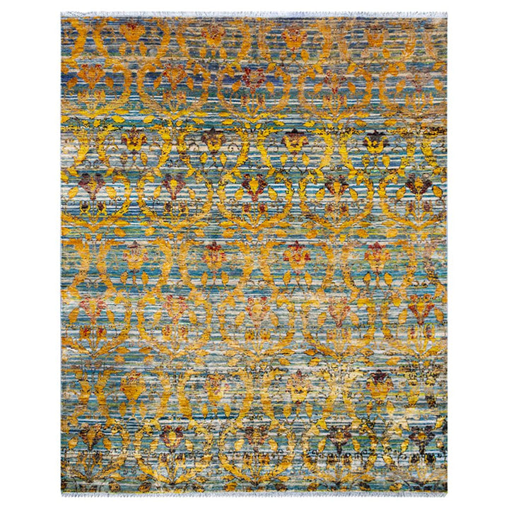 Tuscan Yellow Hand-knotted Rug
