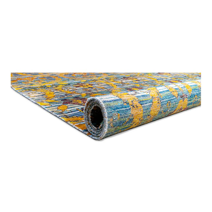 Tuscan Yellow Hand-knotted Rug