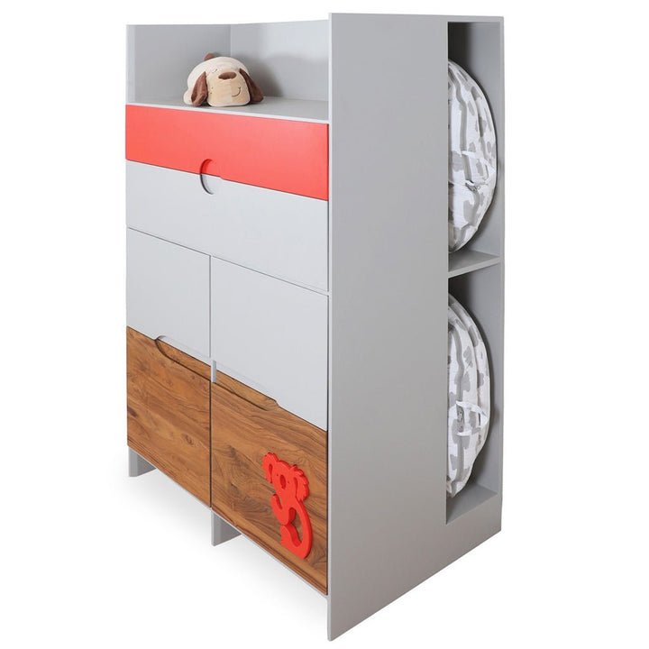 Noi - Solidwood Cabinet with Six Drawers