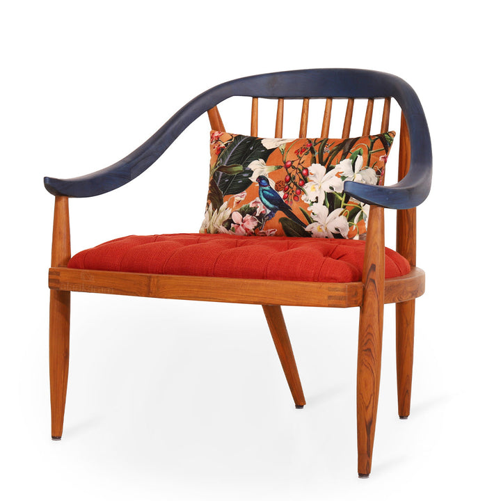 Vakra - Lounge Chair With Blue stain