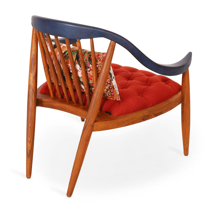 Vakra - Lounge Chair With Blue stain