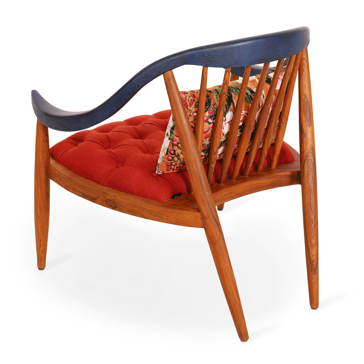 Vakra - Lounge Chair With Blue stain