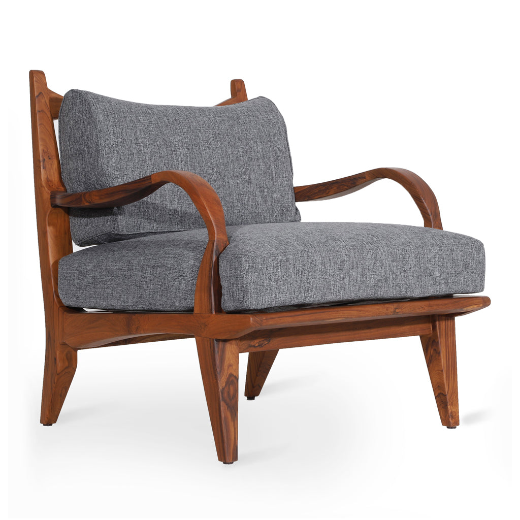 Araal - Teak Lounge Chair | Alankaram