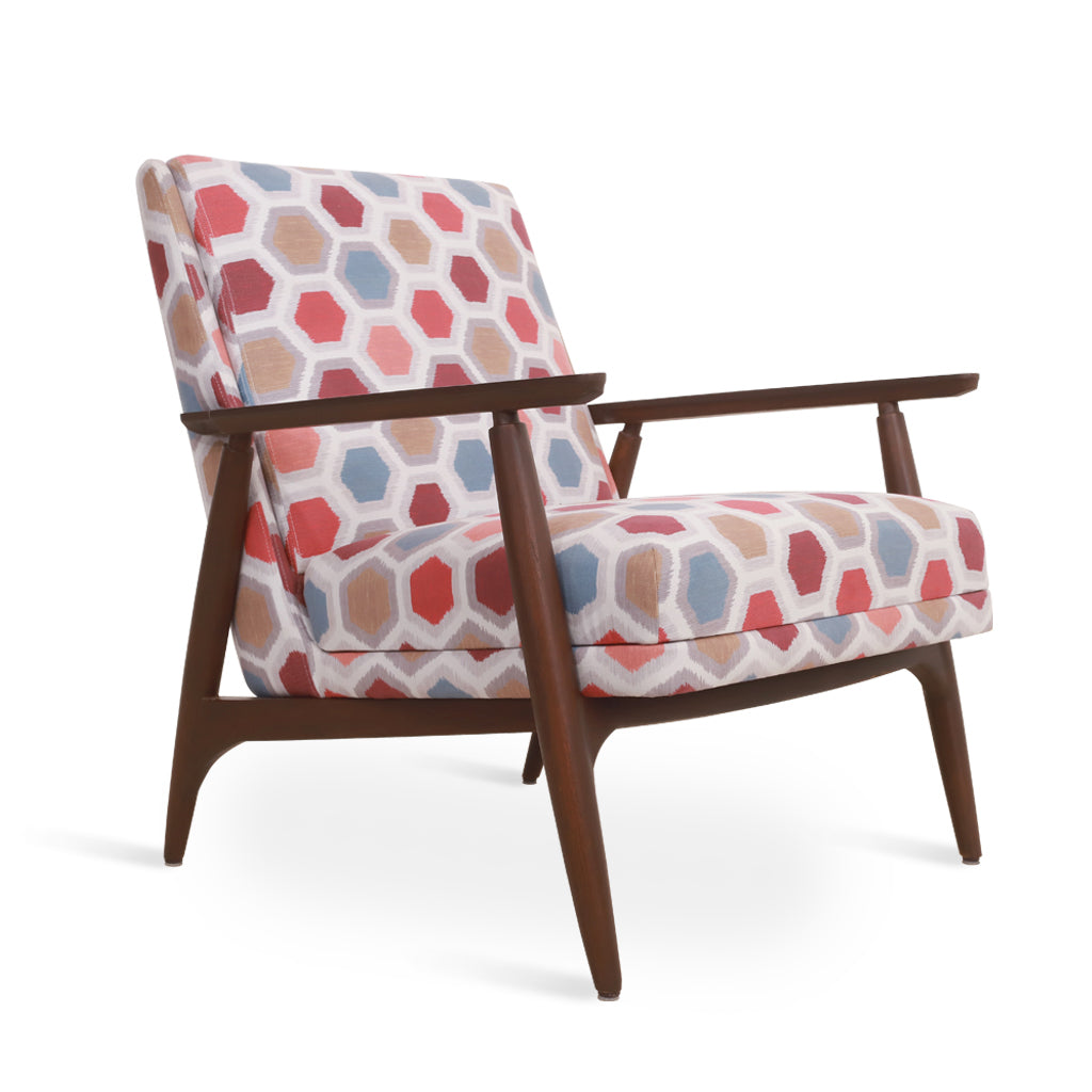 Aronui - Ash/Oak/Beech Lounge Chair, Stained | Alankaram