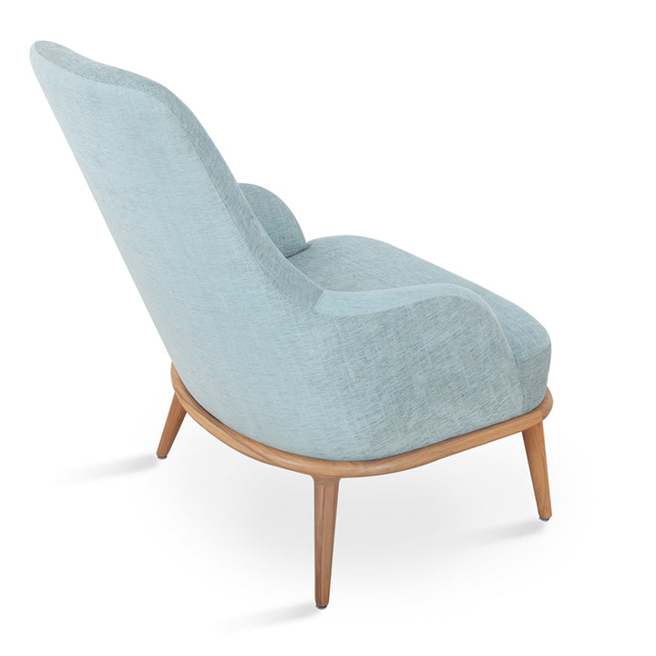 Iyi - Lounge Chair with Ligh Blue Fabric