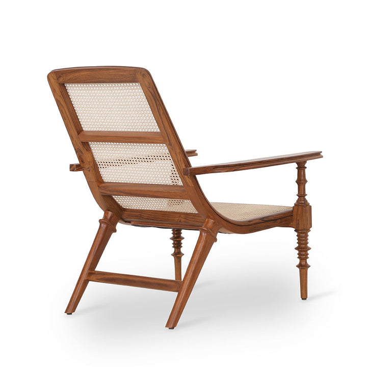 Klid - Lounge Chair With Rattan Weaving