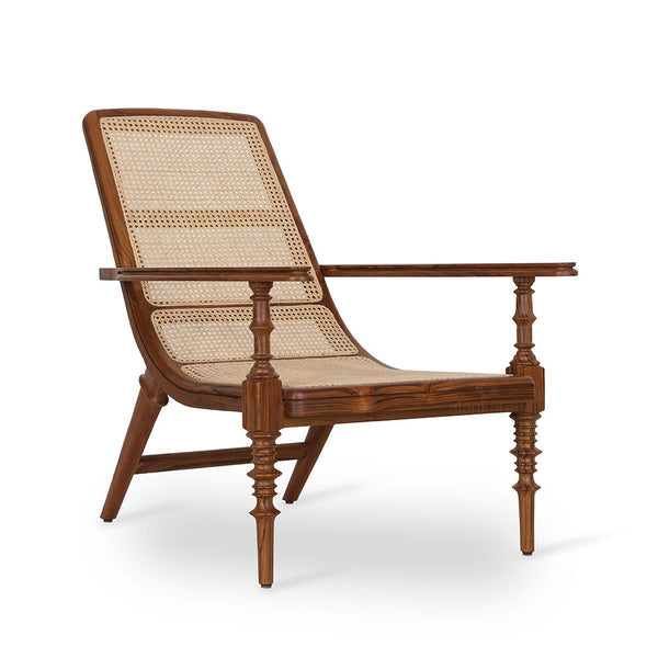 Klid - Lounge Chair With Rattan Weaving