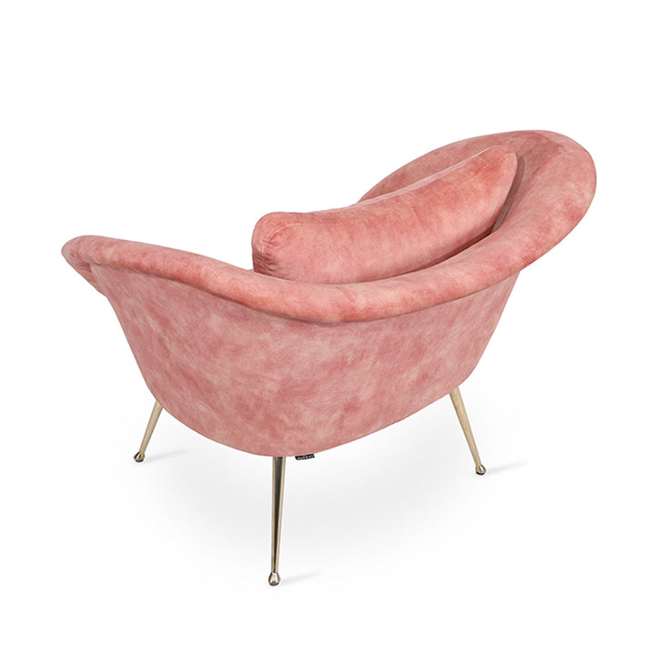 Paligo - Lounge Chair with Pink Fabric