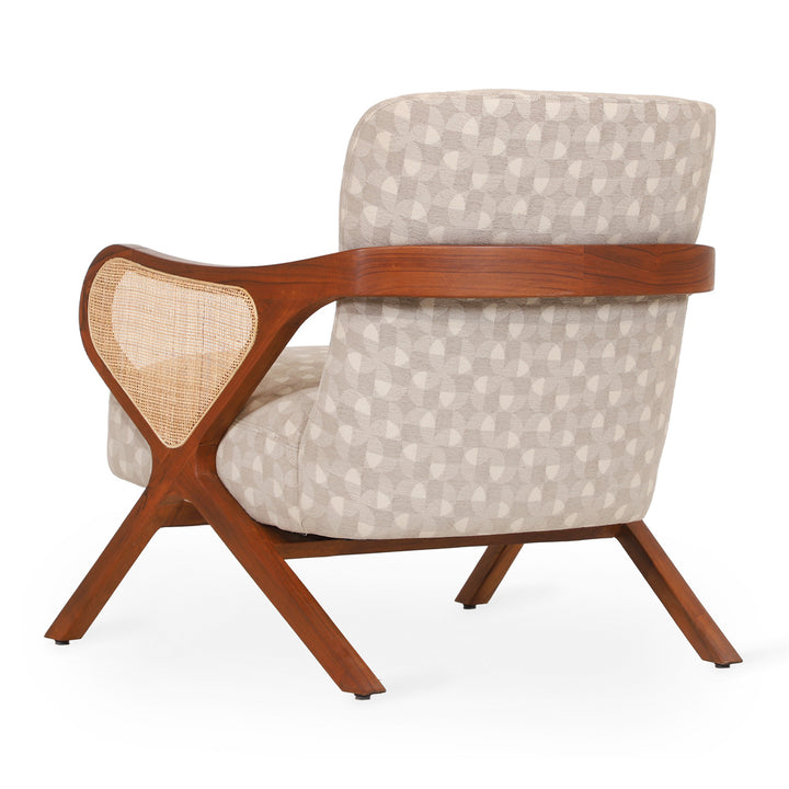 Patahi - Lounge Chair With Rattan Back