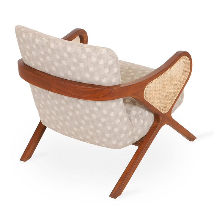 Patahi - Lounge Chair With Rattan Back