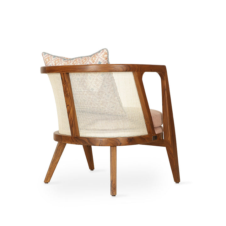 Ringi - Lounge Chair With Peach Fabric