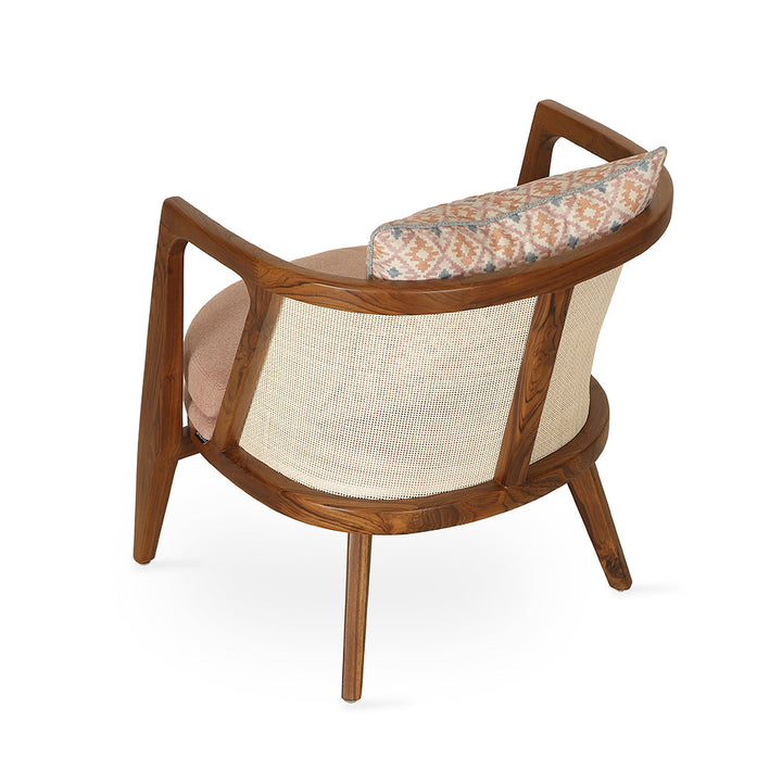 Ringi - Lounge Chair With Peach Fabric