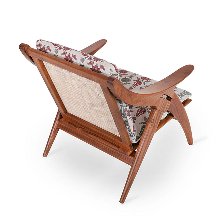 Rodnik Chair Rocnik - Teak Lounge Chair, Multicolor | Alankaram