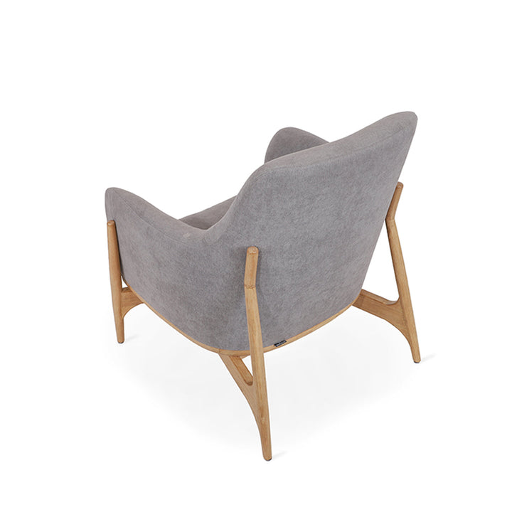 Syva - Lounge Chair with Gray Fabric